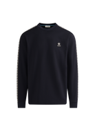 LS Mock Neck Tape Sweat Top - Black