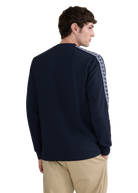 LS Mock Neck Tape Sweat Top - Navy