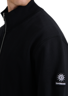 Funnel Neck Zip-Through Jacket - Black