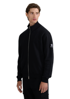 Funnel Neck Zip-Through Jacket - Black