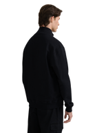 Funnel Neck Zip-Through Jacket - Black