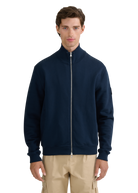 Funnel Neck Zip-Through Jacket - Navy