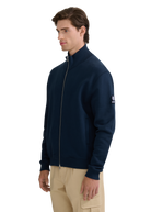 Funnel Neck Zip-Through Jacket - Navy