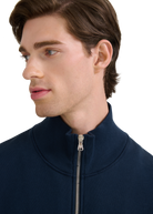 Funnel Neck Zip-Through Jacket - Navy