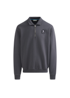 Quarter-Zip Polo Collar Sweatshirt - Anthracite