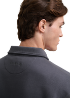 Quarter-Zip Polo Collar Sweatshirt - Anthracite