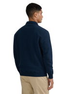 Quarter-Zip Polo Collar Sweatshirt - Navy