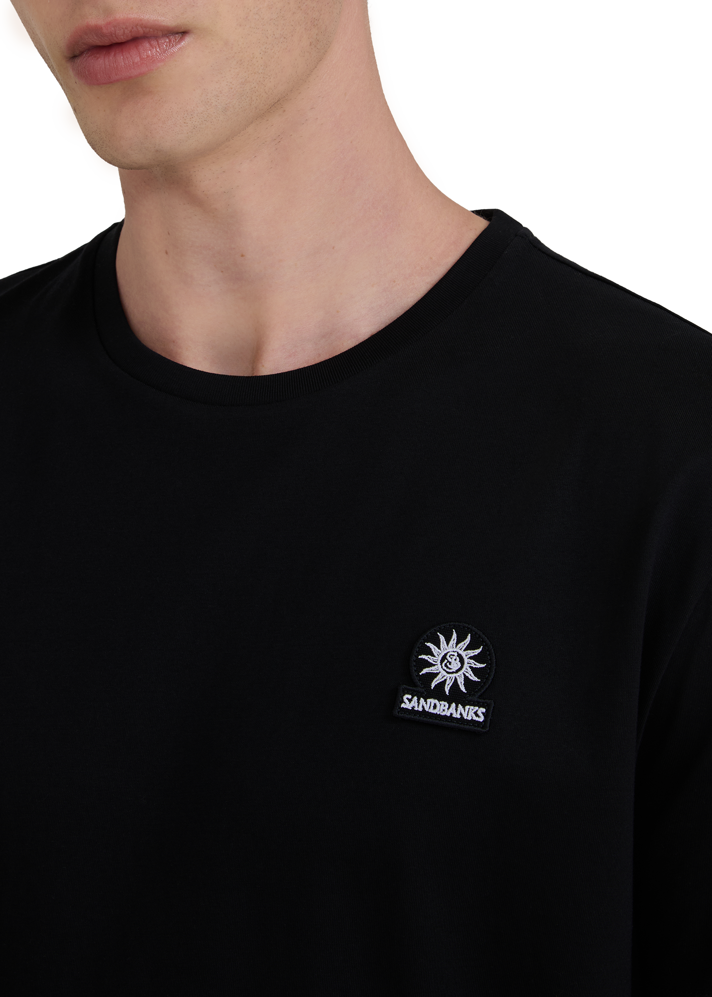 Sandbanks Badge Logo T-Shirt - Black