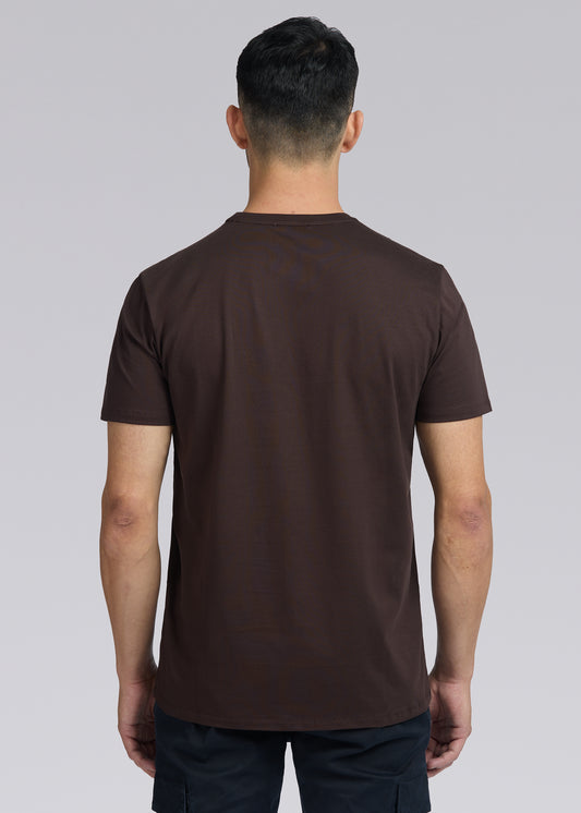 Sandbanks Badge Logo T-Shirt - Brown