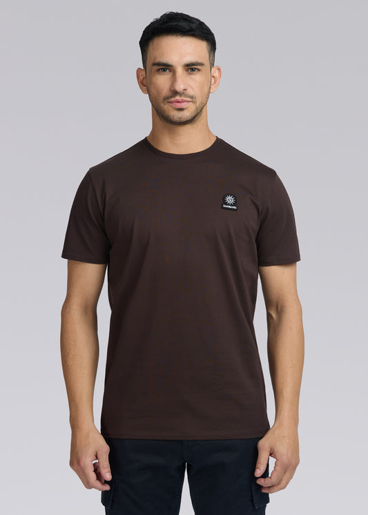 Sandbanks Badge Logo T-Shirt - Brown