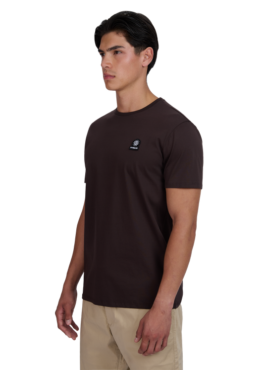 Sandbanks Badge Logo T-Shirt - Brown