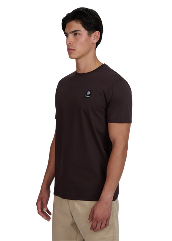 Sandbanks Badge Logo T-Shirt - Brown
