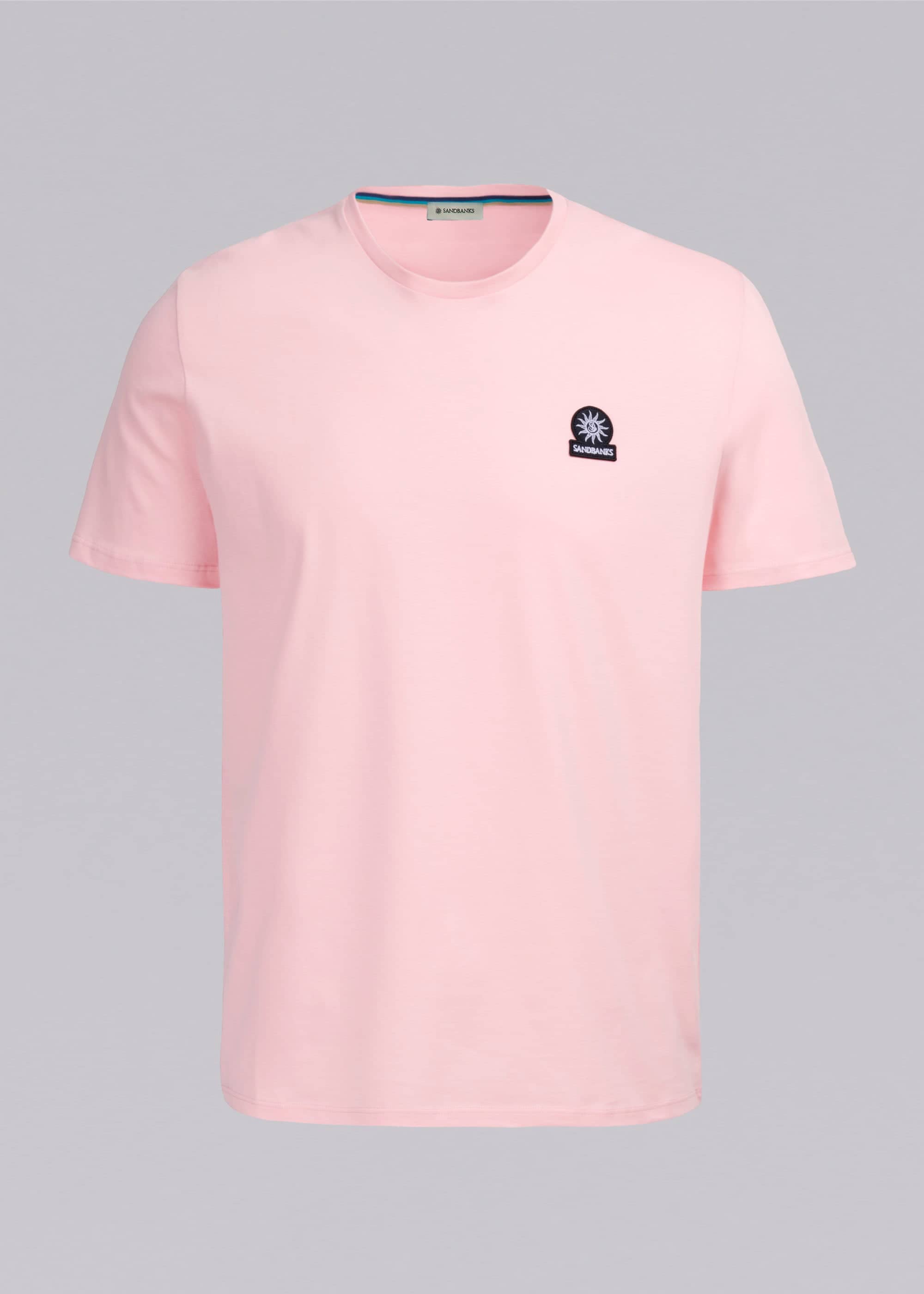 Sandbanks Badge Logo T-Shirt - Crystal Rose - Sandbanks