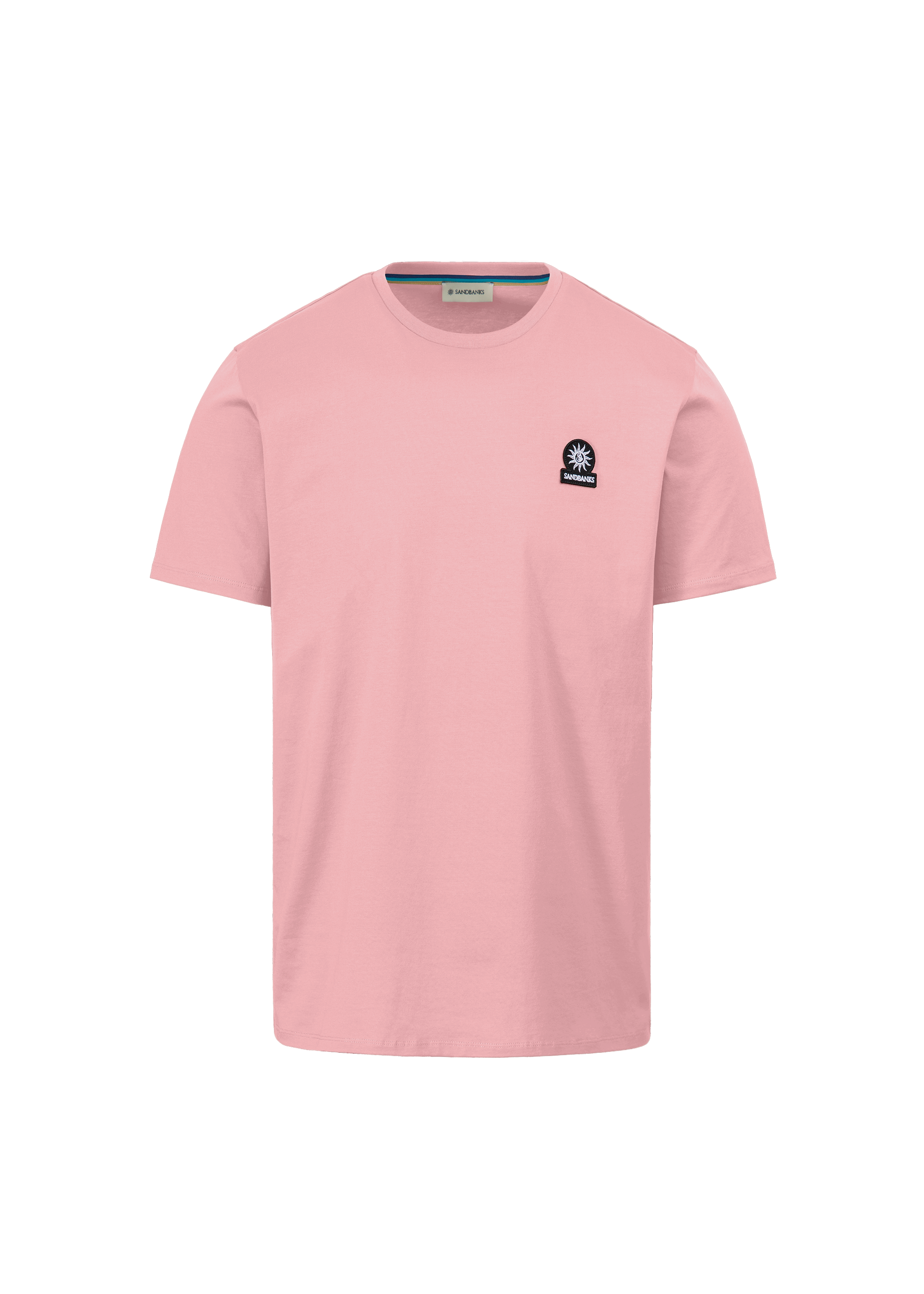 Sandbanks Badge Logo T-Shirt - Dusty Pink