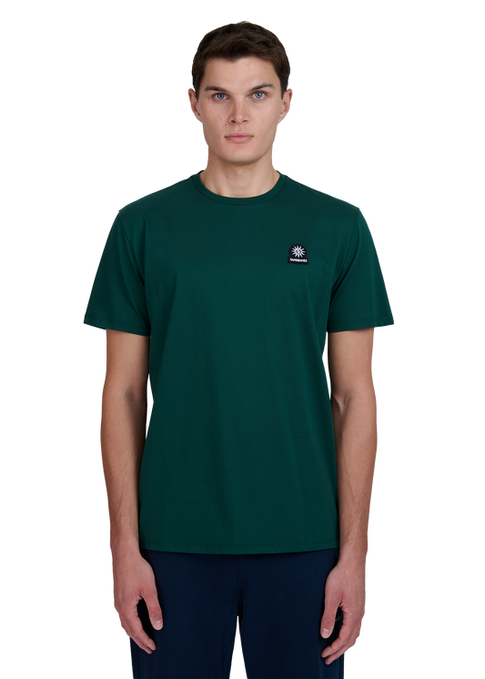 Sandbanks Badge Logo T-Shirt - Emerald Green