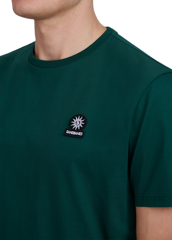 Sandbanks Badge Logo T-Shirt - Emerald Green