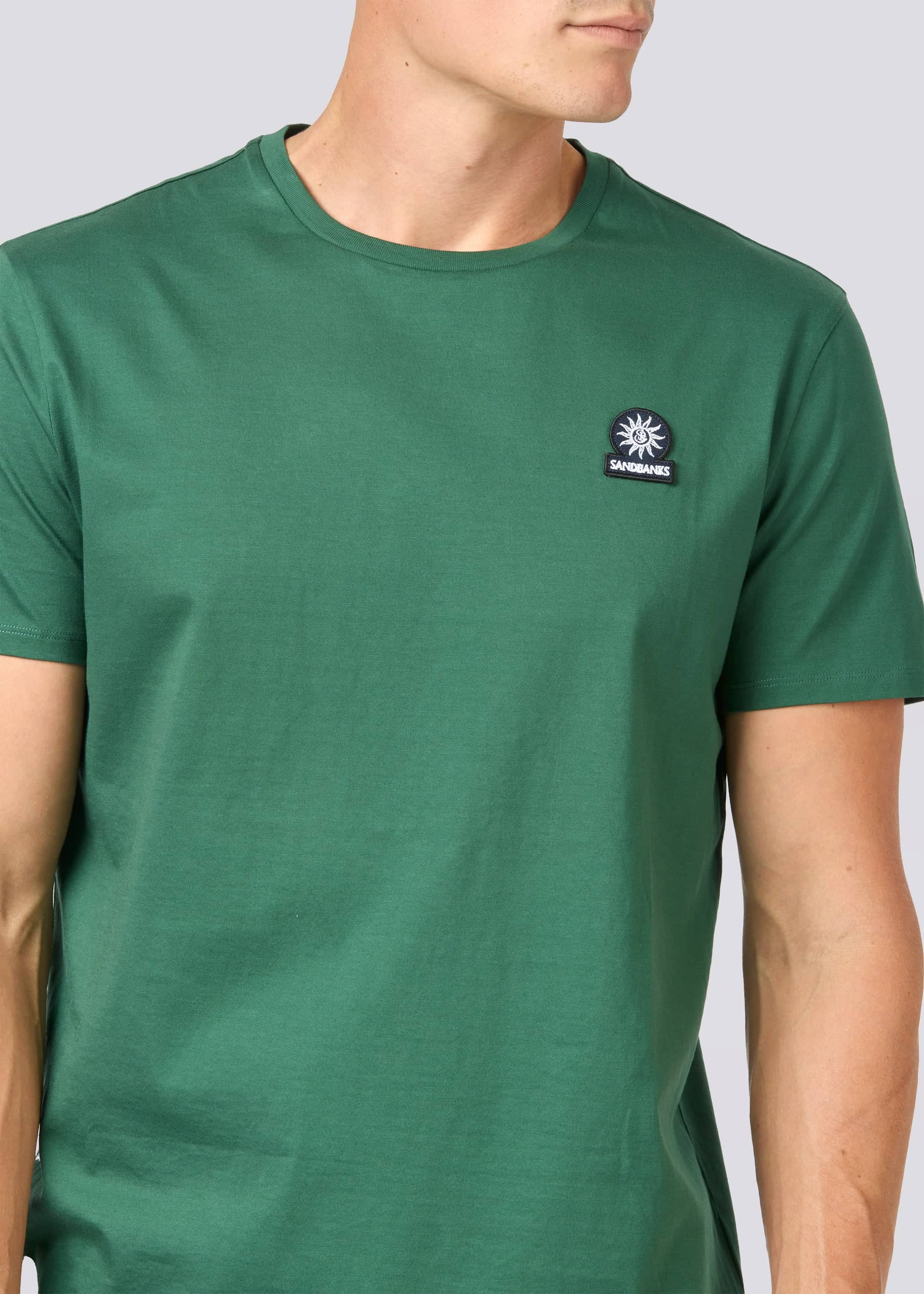 Sandbanks Badge Logo T-Shirt - Forest Green