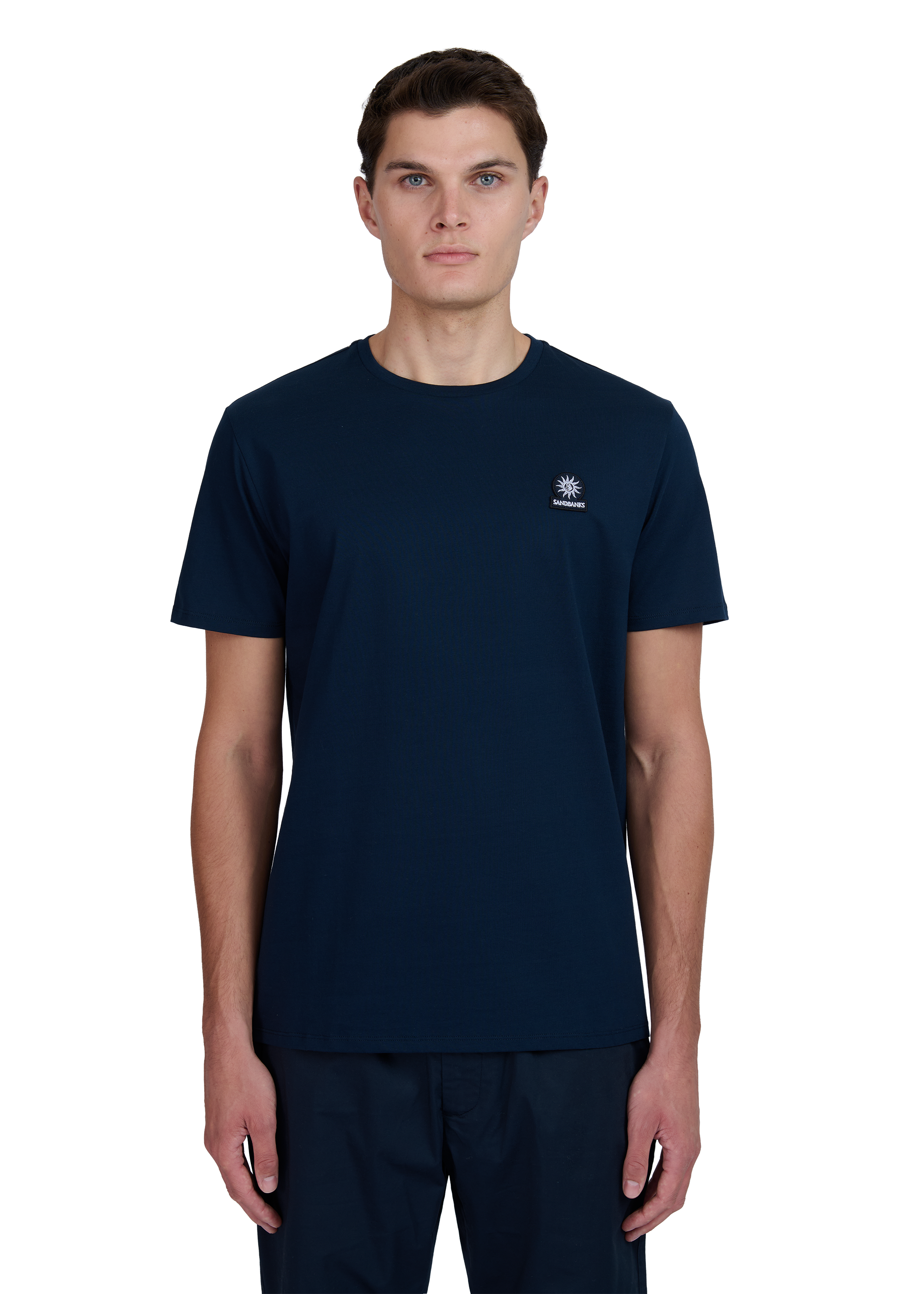 Sandbanks Badge Logo T-Shirt - Navy - Sandbanks