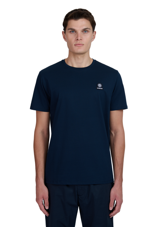 Sandbanks Badge Logo T-Shirt - Navy