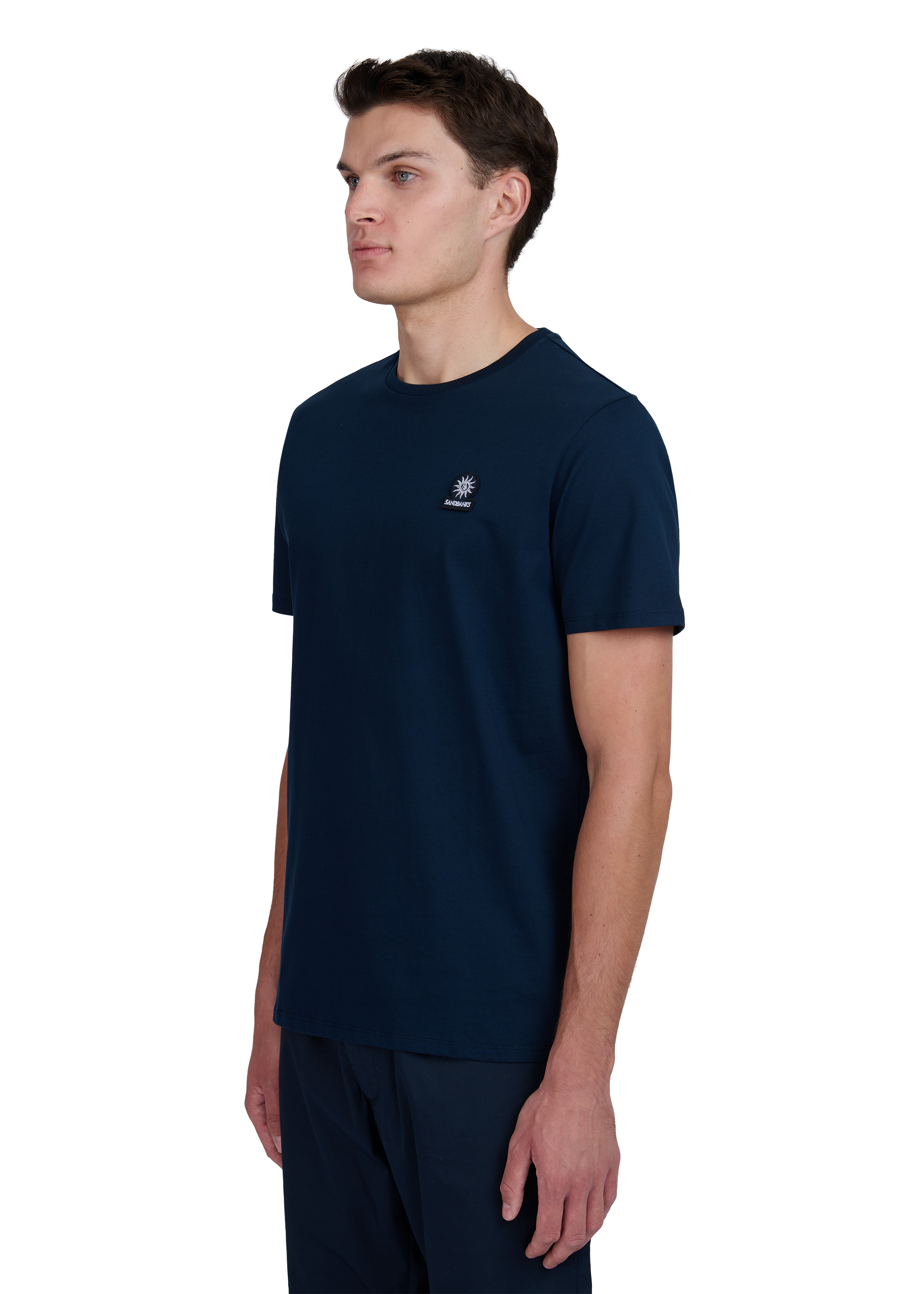 Sandbanks Badge Logo T-Shirt - Navy - Sandbanks