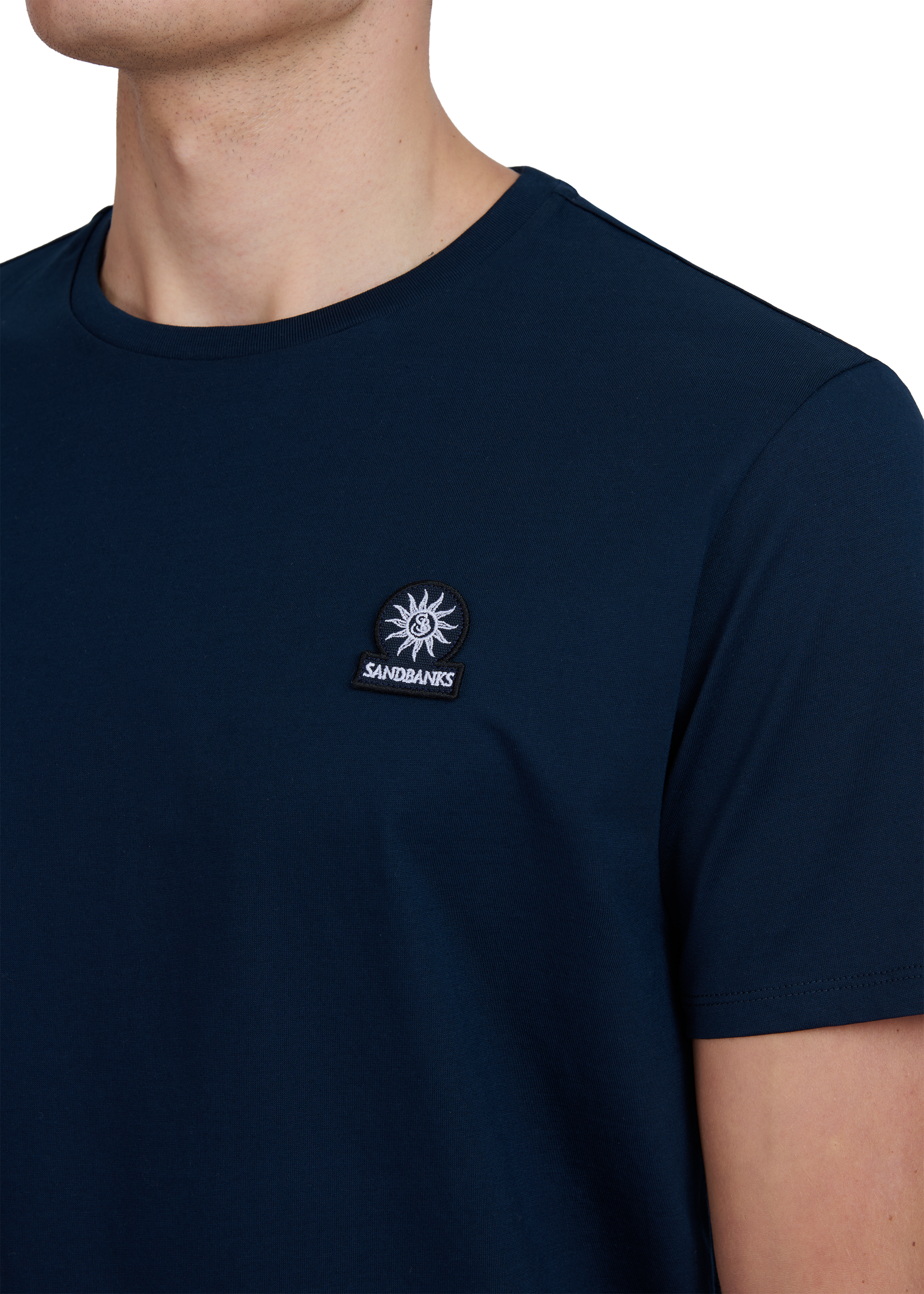 Sandbanks Badge Logo T-Shirt - Navy - Sandbanks