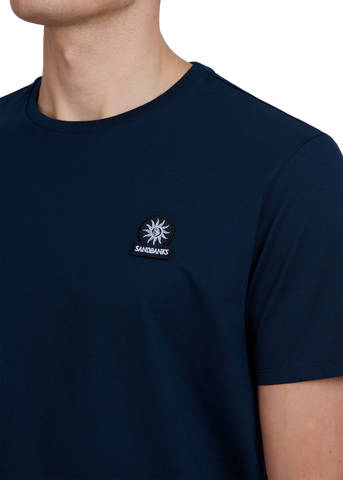 Sandbanks Badge Logo T-Shirt - Navy - Sandbanks