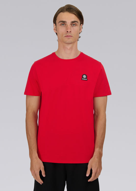 Sandbanks Badge Logo T-Shirt - Red