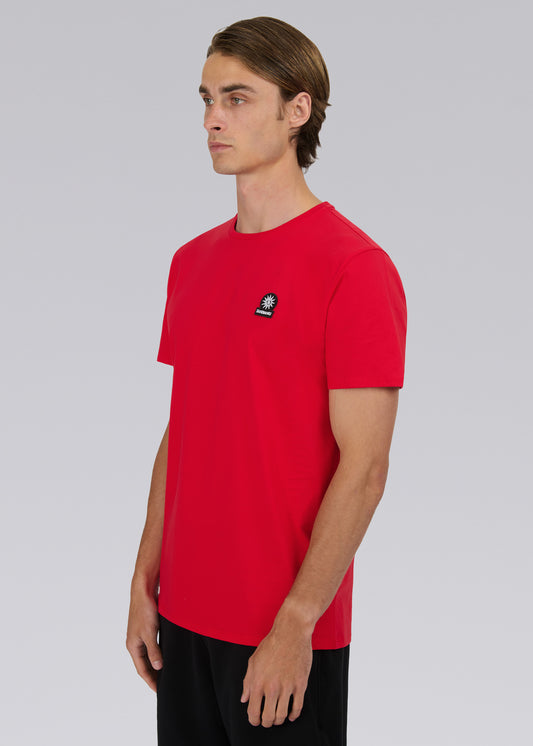 Sandbanks Badge Logo T-Shirt - Red