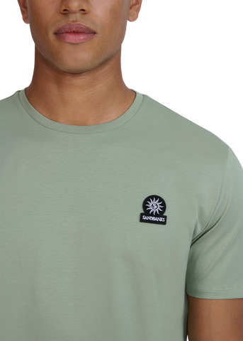 Sandbanks Badge Logo T-Shirt - Sage