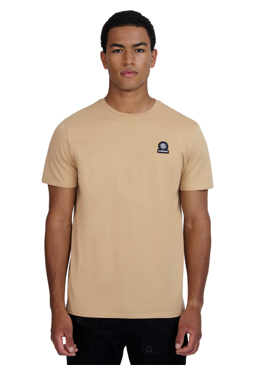 Sandbanks Badge Logo T-Shirt - Sand