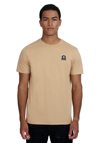 Sandbanks Badge Logo T-Shirt - Sand