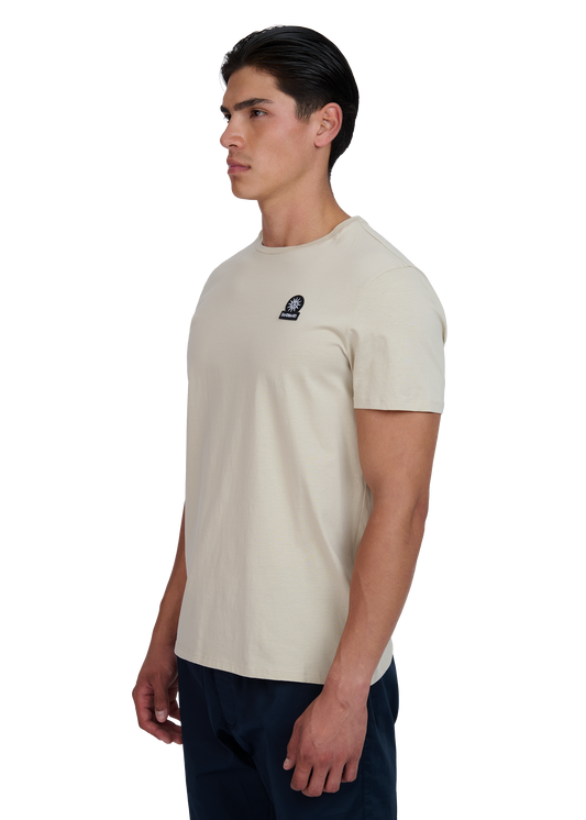 Sandbanks Badge Logo T-Shirt - Stone