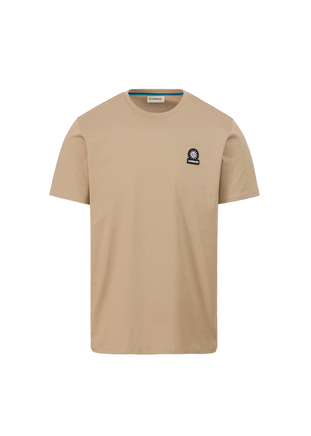 Sandbanks Badge Logo T-Shirt - Sand