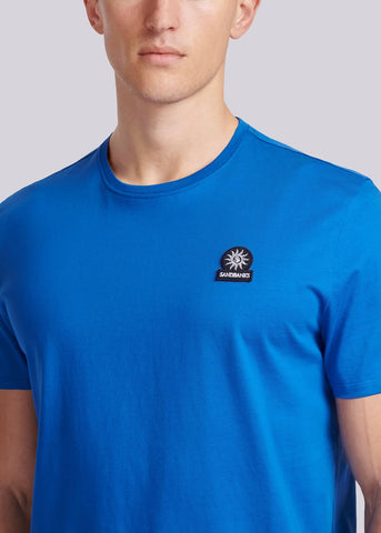 Sandbanks Badge Logo T-Shirt - Nautical Blue