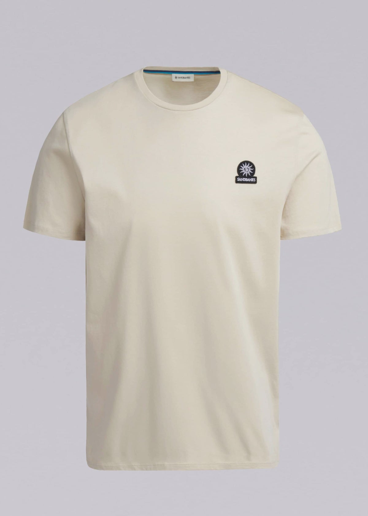 Sandbanks Badge Logo T-Shirt - Stone