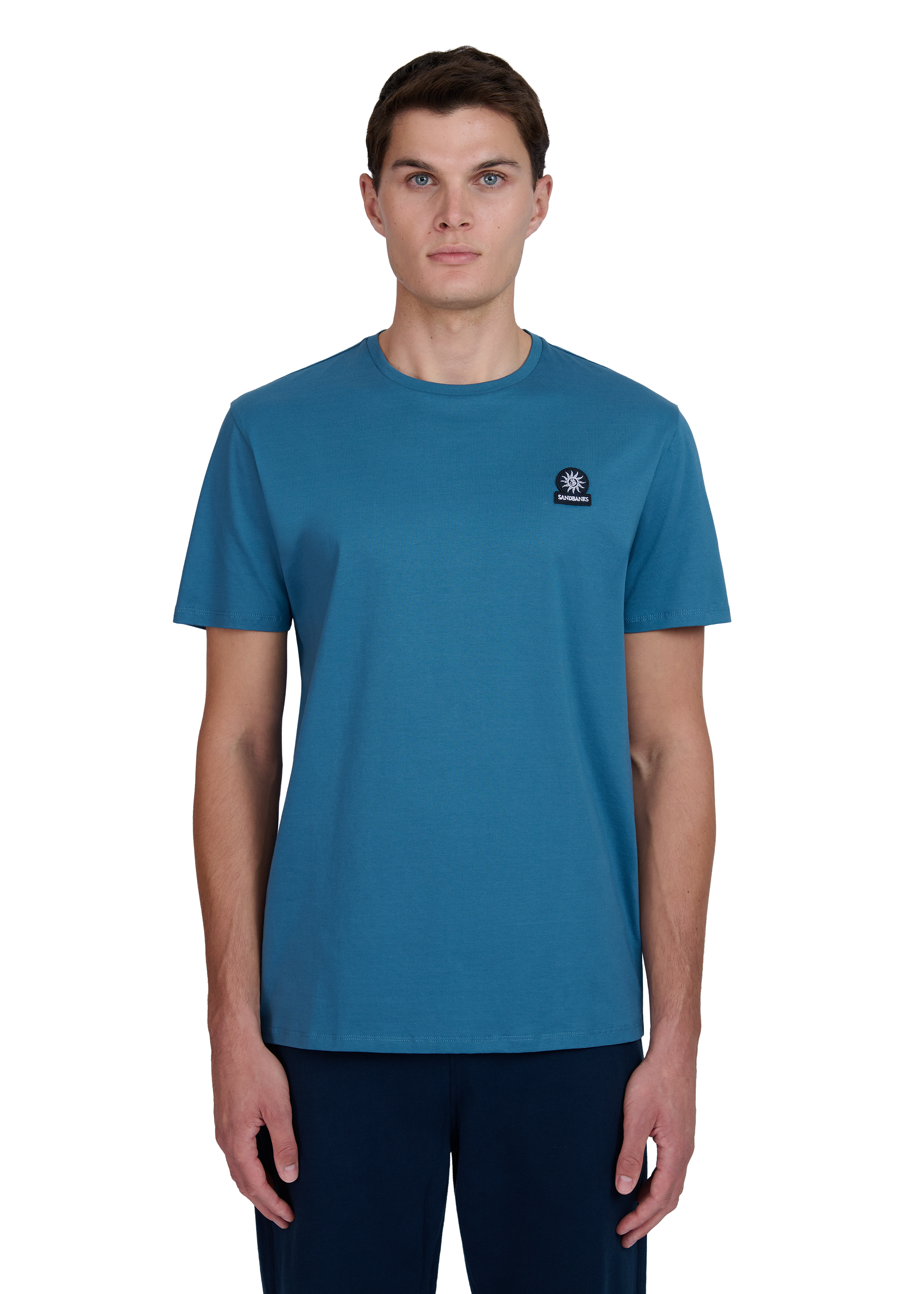 Sandbanks Badge Logo T-Shirt - Teal - Sandbanks