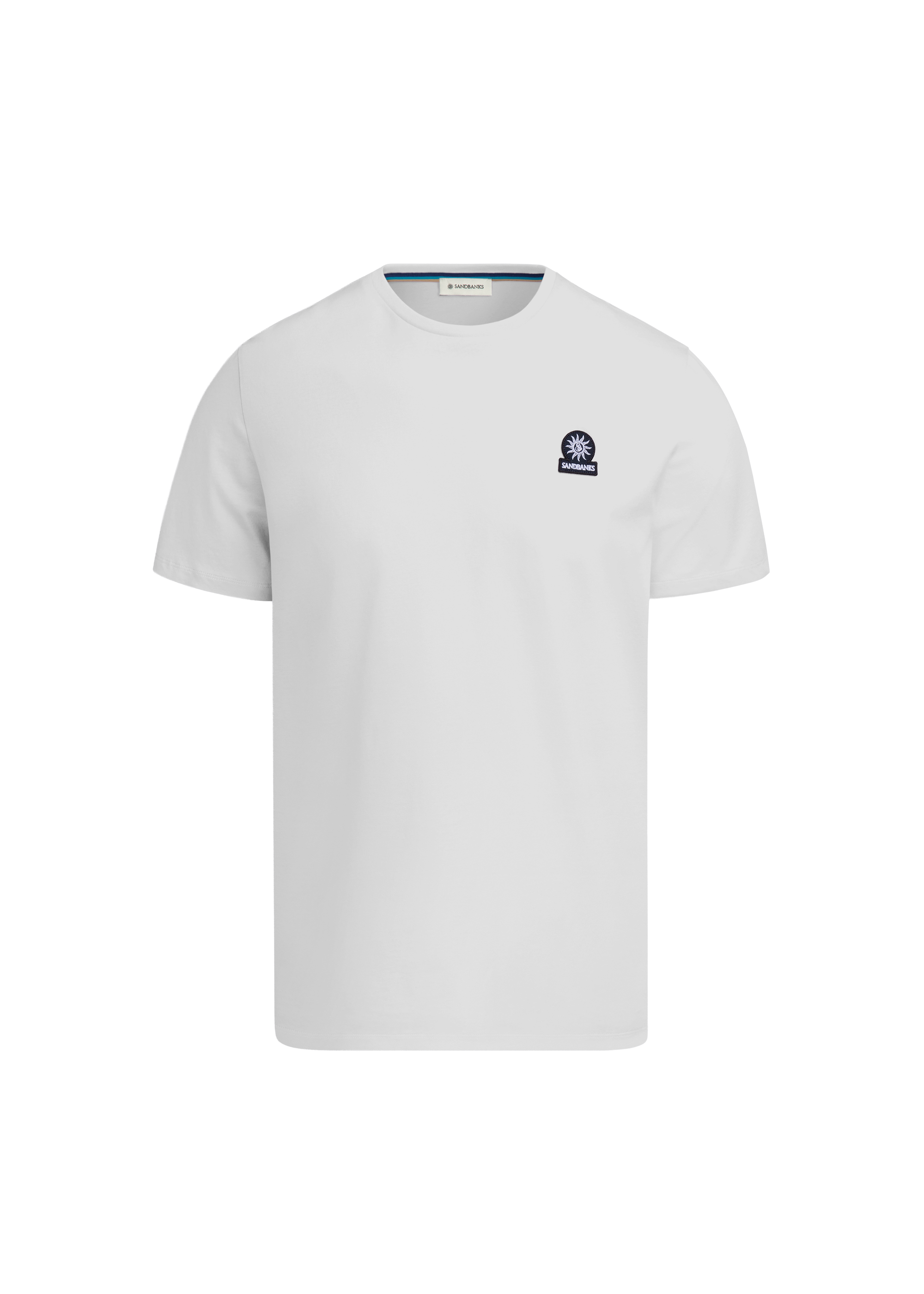 Sandbanks Badge Logo T-Shirt - White - Sandbanks