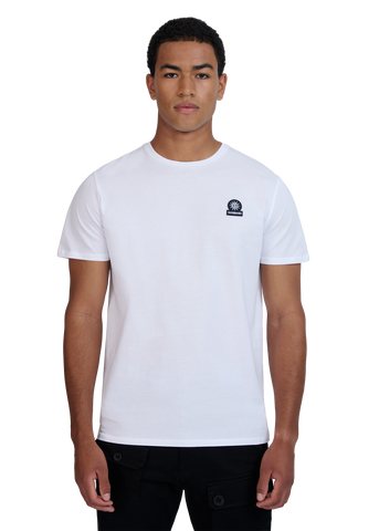 Sandbanks Badge Logo T-Shirt - White - Sandbanks