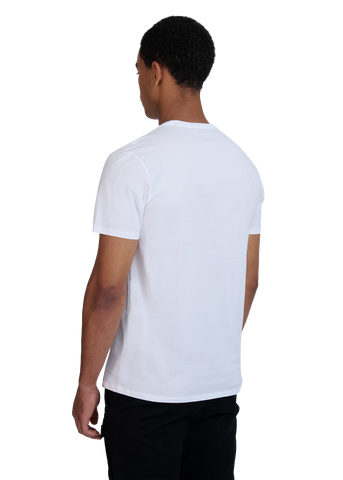 Sandbanks Badge Logo T-Shirt - White - Sandbanks