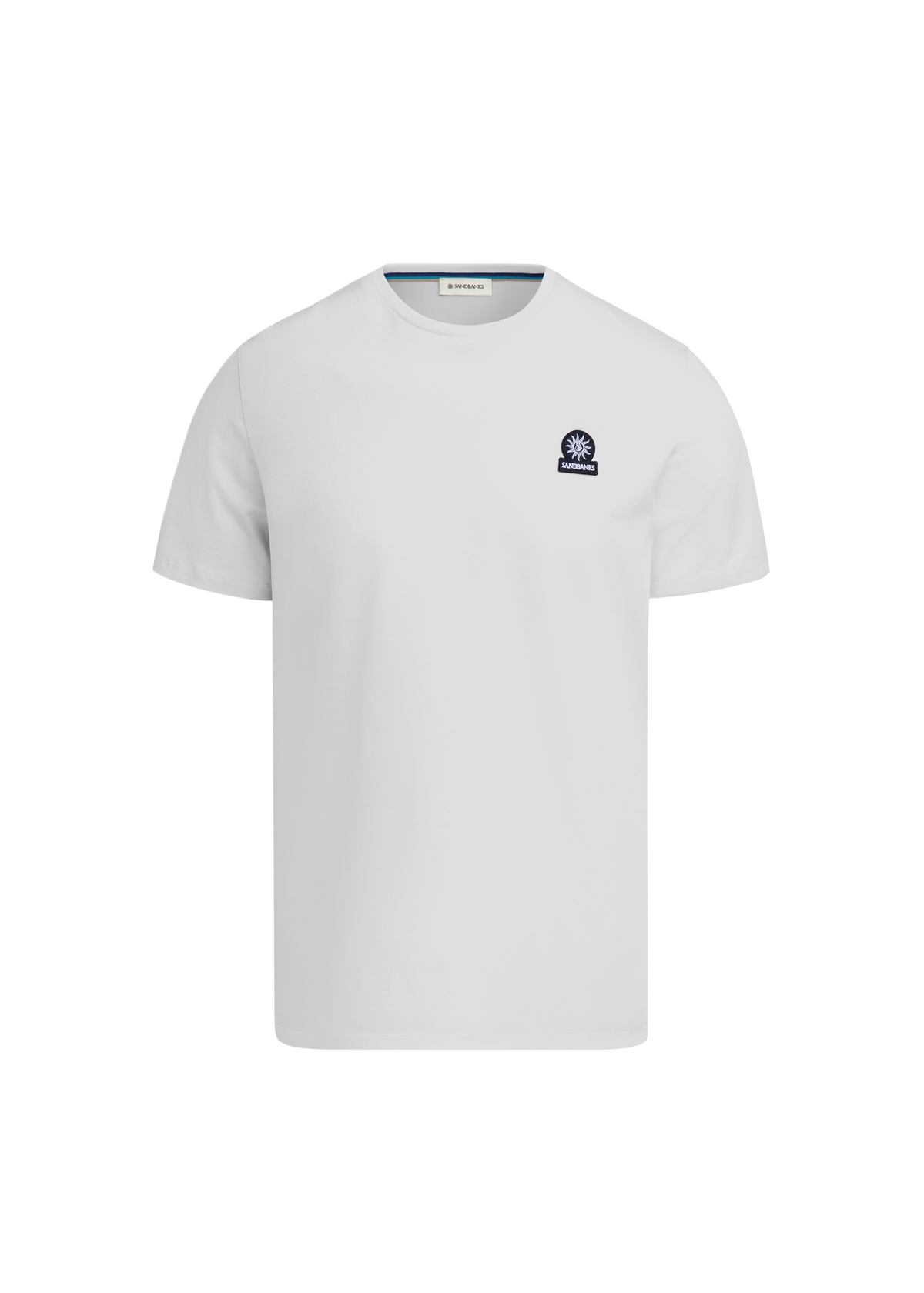 Sandbanks Badge Logo T-Shirt - White - Sandbanks