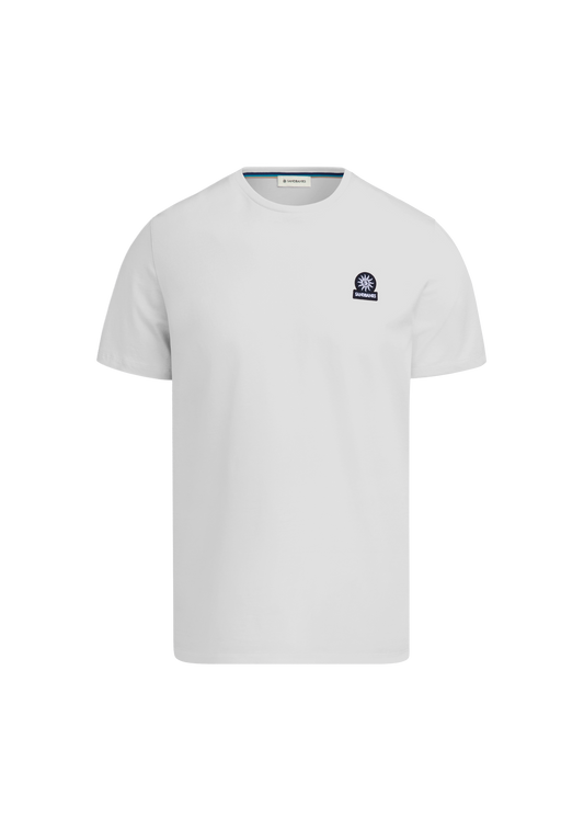 Sandbanks Badge Logo T-Shirt - White