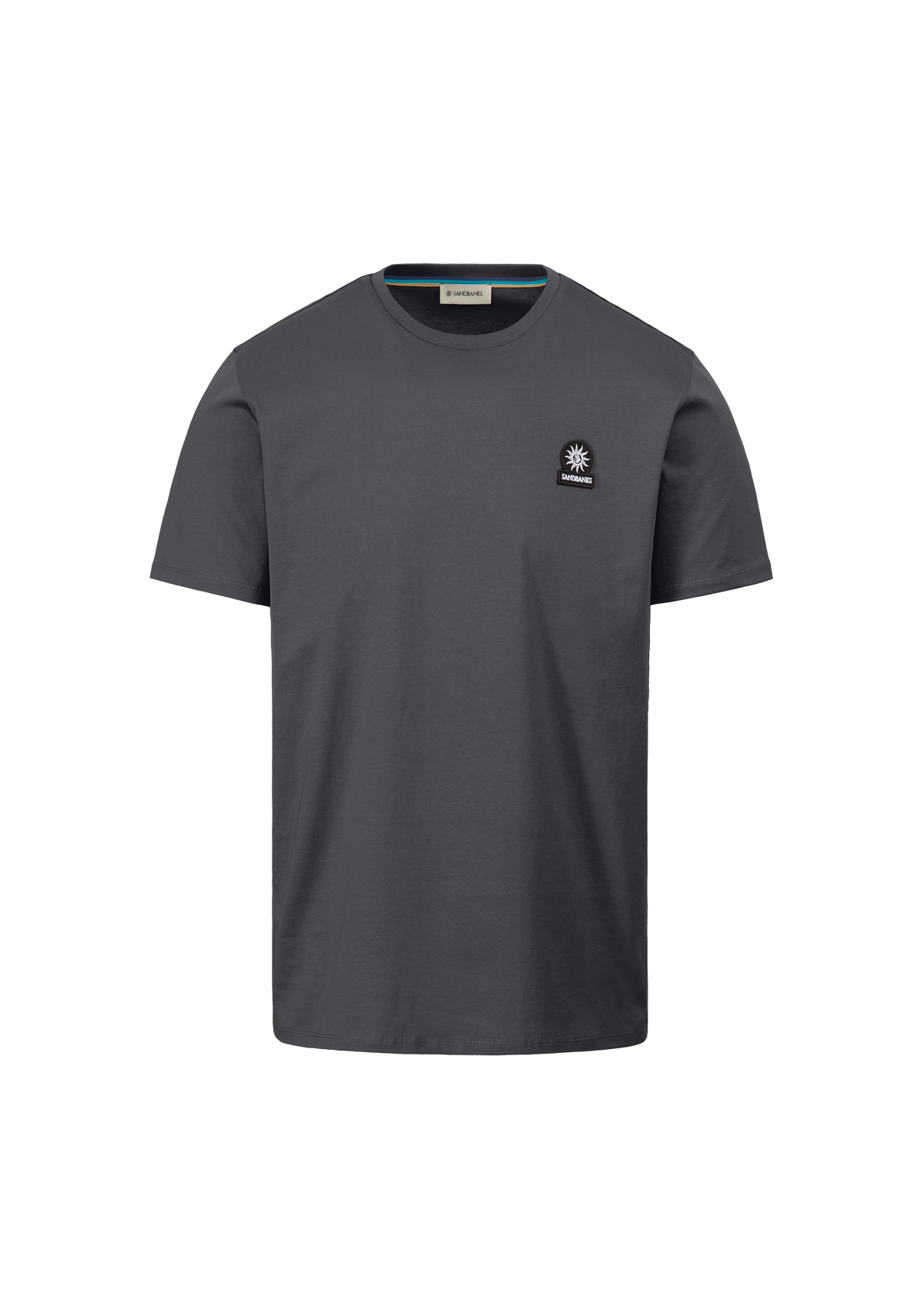 Sandbanks Badge Logo T-Shirt - Anthracite