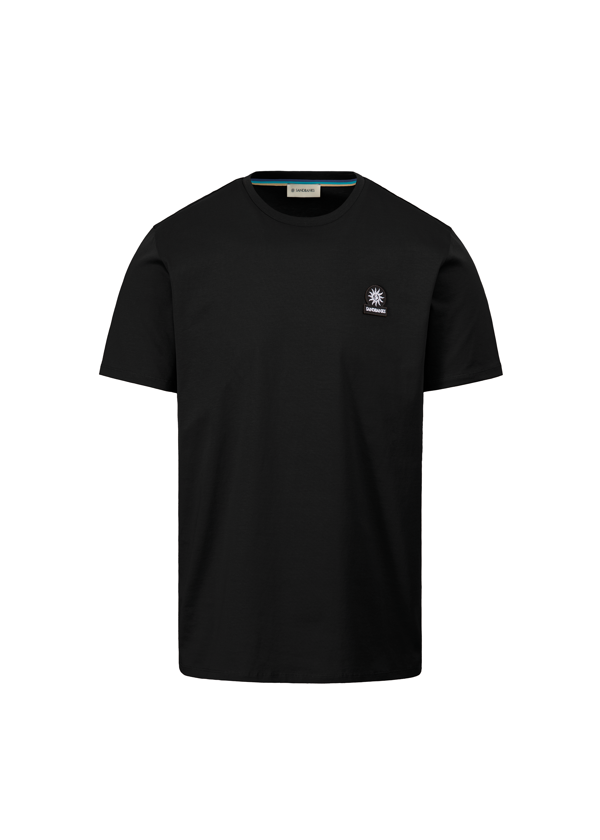Sandbanks Badge Logo T-Shirt - Black - Sandbanks
