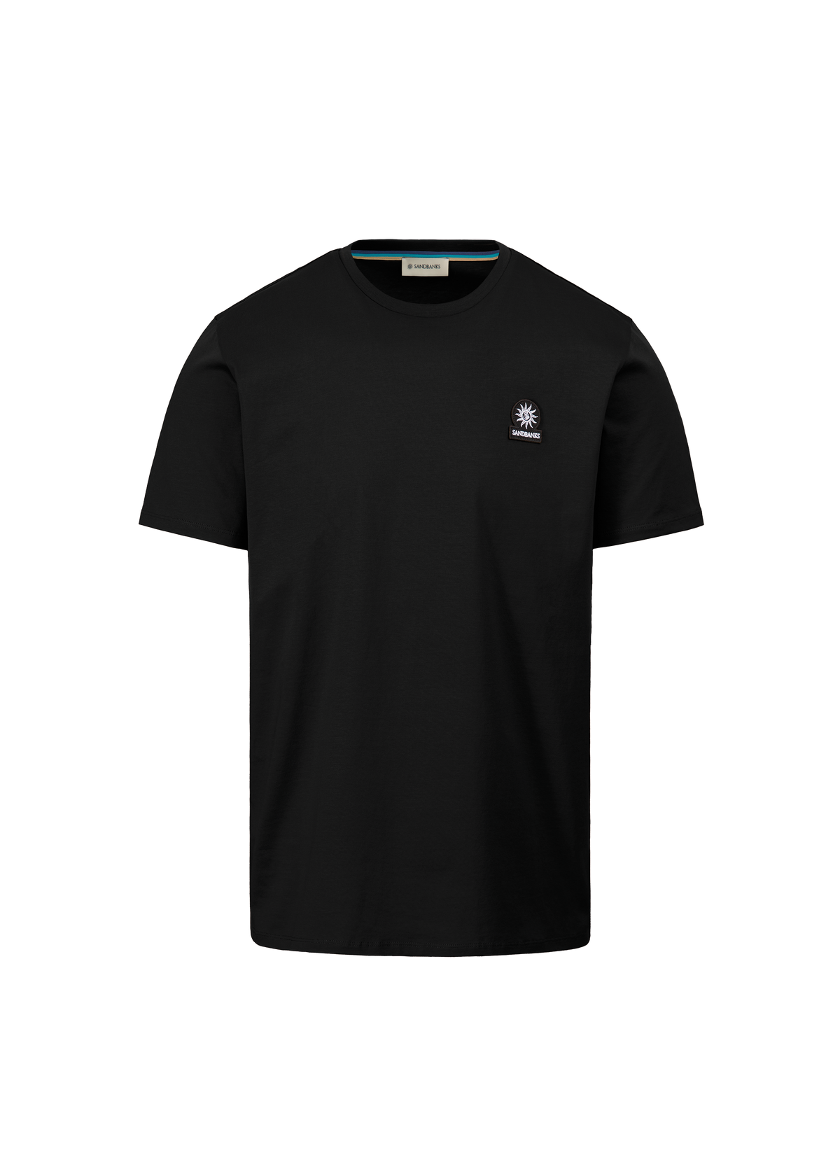 Sandbanks Badge Logo T-Shirt - Black - Sandbanks