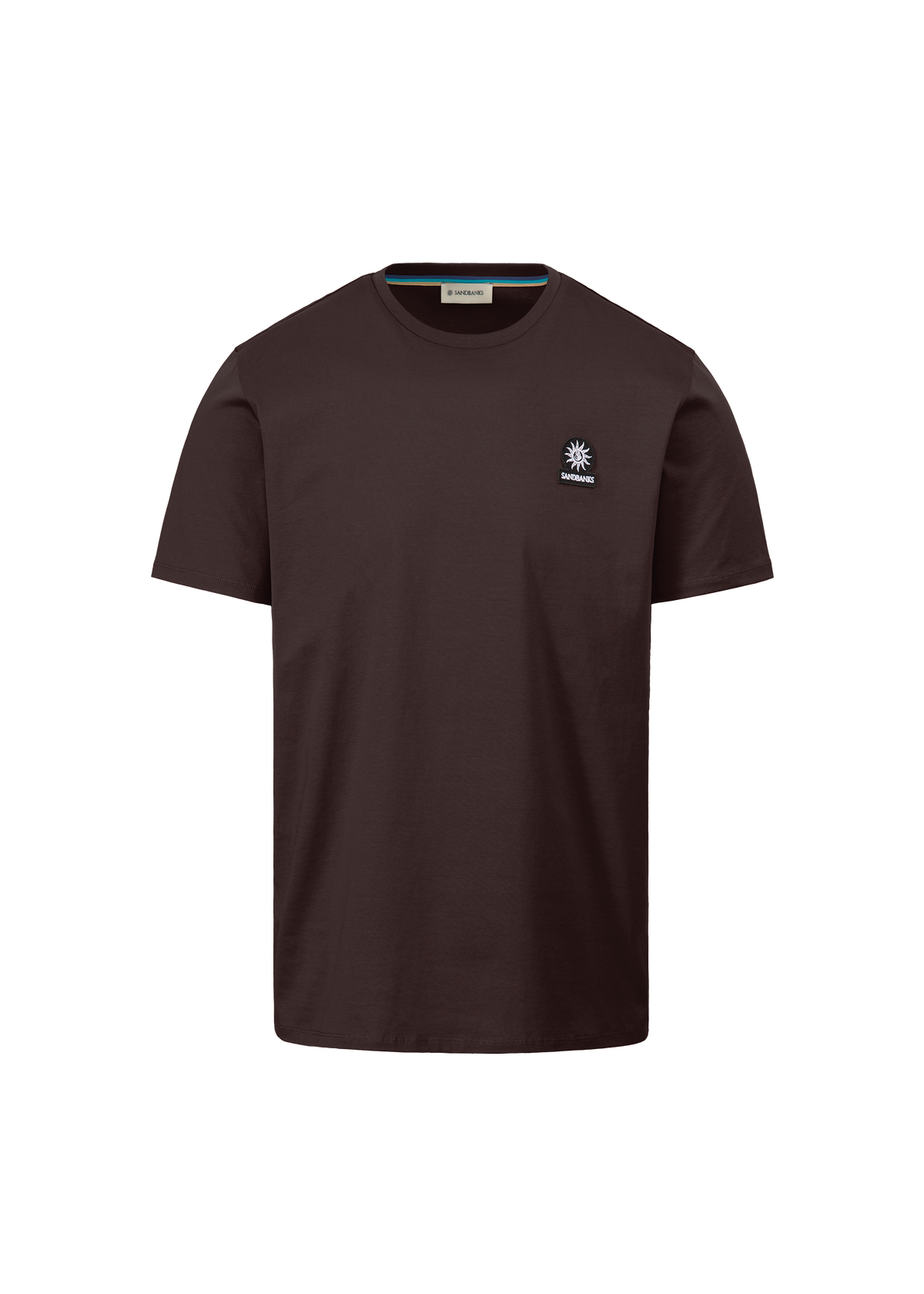 Sandbanks Badge Logo T-Shirt - Brown