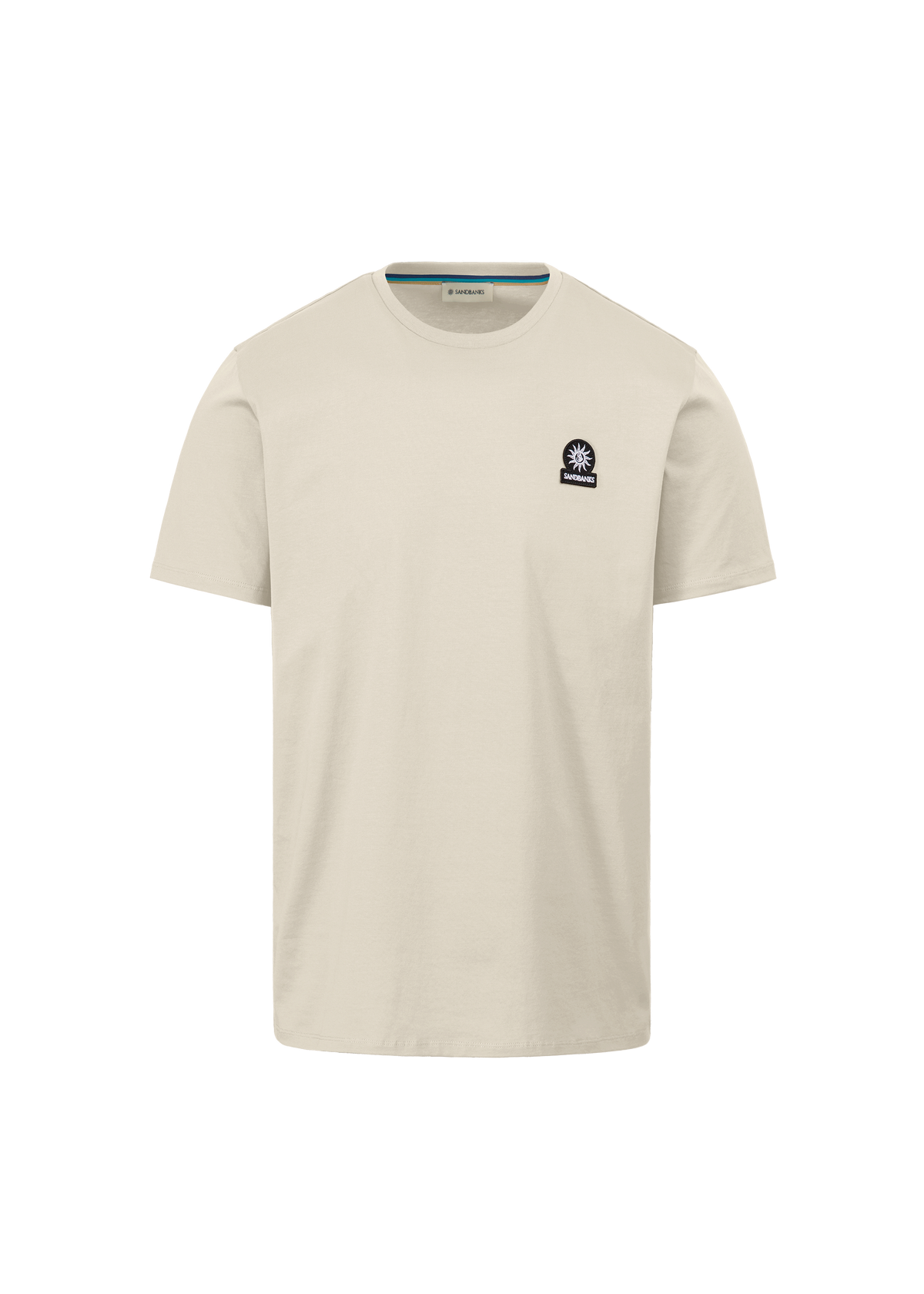 Sandbanks Badge Logo T-Shirt - Stone