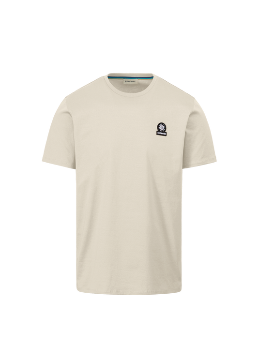 Sandbanks Badge Logo T-Shirt - Stone