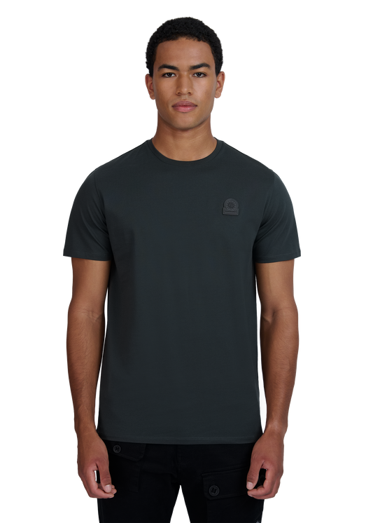Sandbanks Rubberised Badge Logo T-Shirt - Anthracite