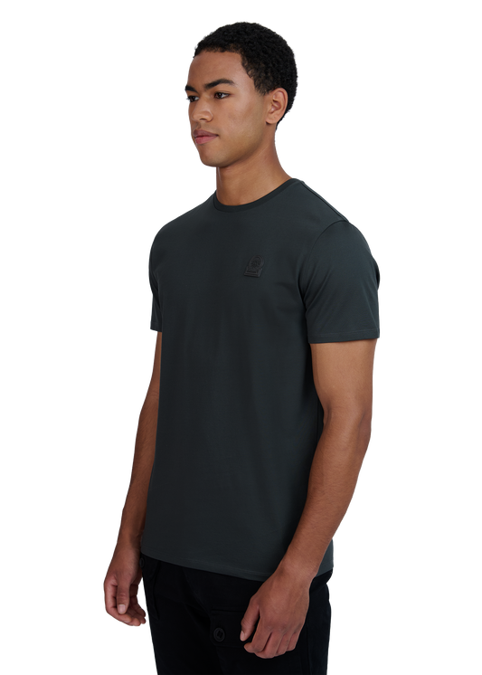 Sandbanks Rubberised Badge Logo T-Shirt - Anthracite