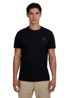 Sandbanks Rubberised Badge Logo T-Shirt - Black - Sandbanks